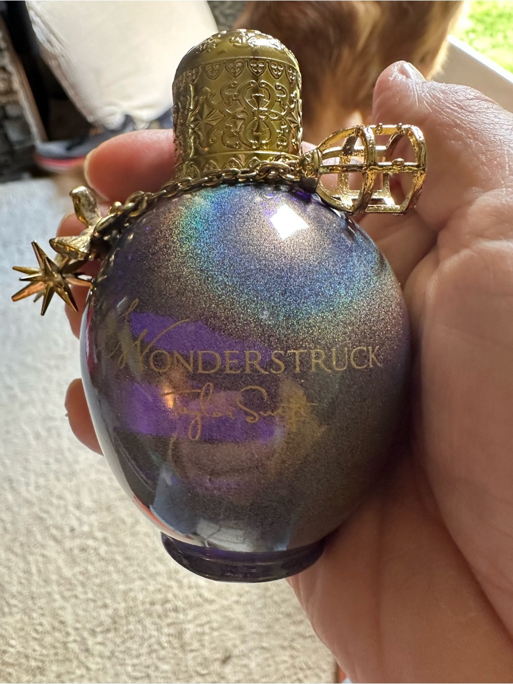 Taylor Swift Wonderstruck Purple & Gold three charms. Used,about 3/4 full 1.7 oz - Picture 7 of 7